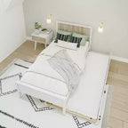 Letto a una piazza e mezza scandinavo Max & Lily con letto estraibile a una piazza e mezza