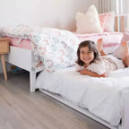 Letto a una piazza e mezza scandinavo Max & Lily con letto estraibile a una piazza e mezza