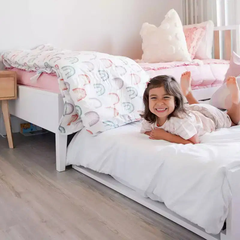 Letto a una piazza e mezza scandinavo Max & Lily con letto estraibile a una piazza e mezza