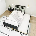 Letto a una piazza e mezza scandinavo Max & Lily con letto estraibile a una piazza e mezza