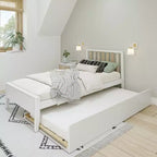 Letto a una piazza e mezza scandinavo Max & Lily con letto estraibile a una piazza e mezza