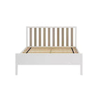 Max & Lily Struttura letto scandinava a una piazza e mezza, piattaforma letto in legno massello con testiera per bambini