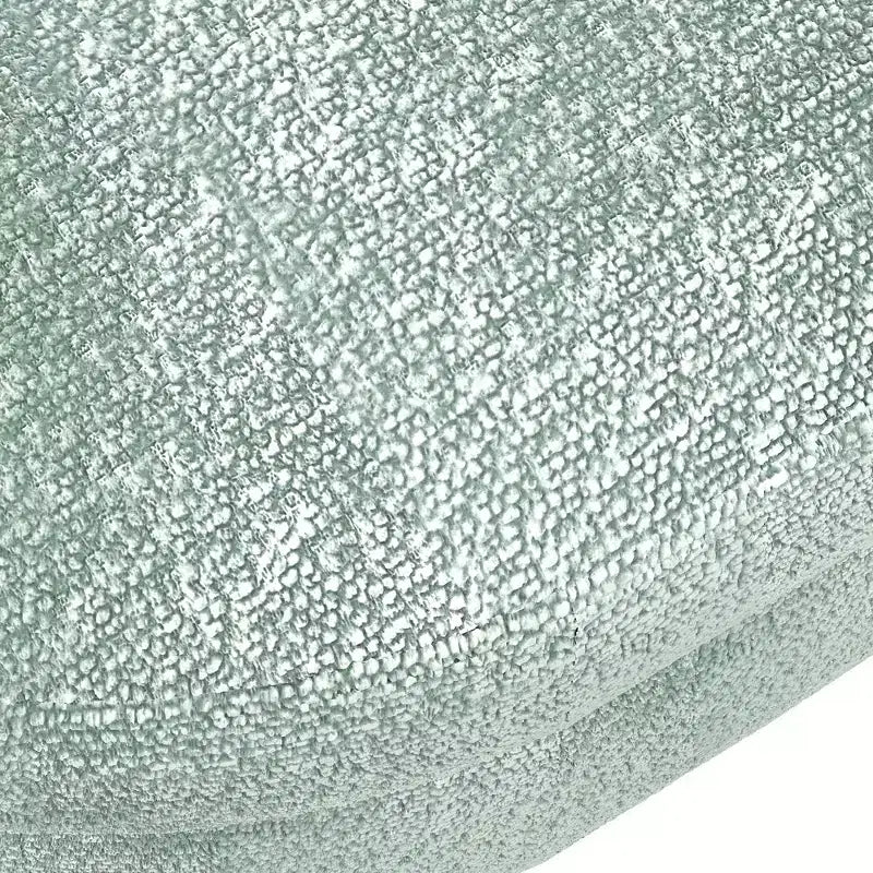Panca Contenitore Ovale con Gambe in Legno di Hevea, Pouf Moderno Trapuntato - ModernLuxe