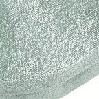 Panca Contenitore Ovale con Gambe in Legno di Hevea, Pouf Moderno Trapuntato - ModernLuxe