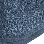 Panca Contenitore Ovale con Gambe in Legno di Hevea, Pouf Moderno Trapuntato - ModernLuxe