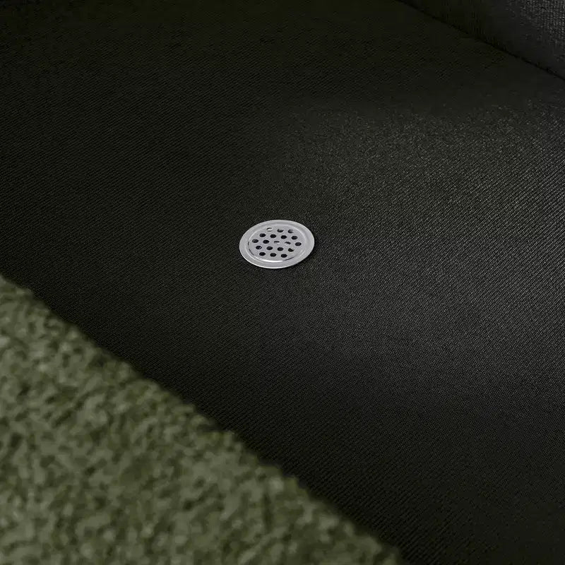 Panca Contenitore Ovale con Gambe in Legno di Hevea, Pouf Moderno Trapuntato - ModernLuxe