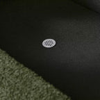 Panca Contenitore Ovale con Gambe in Legno di Hevea, Pouf Moderno Trapuntato - ModernLuxe