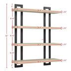 Mensola a Muro Flottante a 4 Livelli 36 x 28.4 - Danya B.