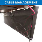 Mount-It! Pannello Privacy Sotto Scrivania per Postazioni di Lavoro Sit-Stand con Gestione Cavi e Tasche Organizzatrici | Gonna Sotto Scrivania | 41 Pollici di Larghezza