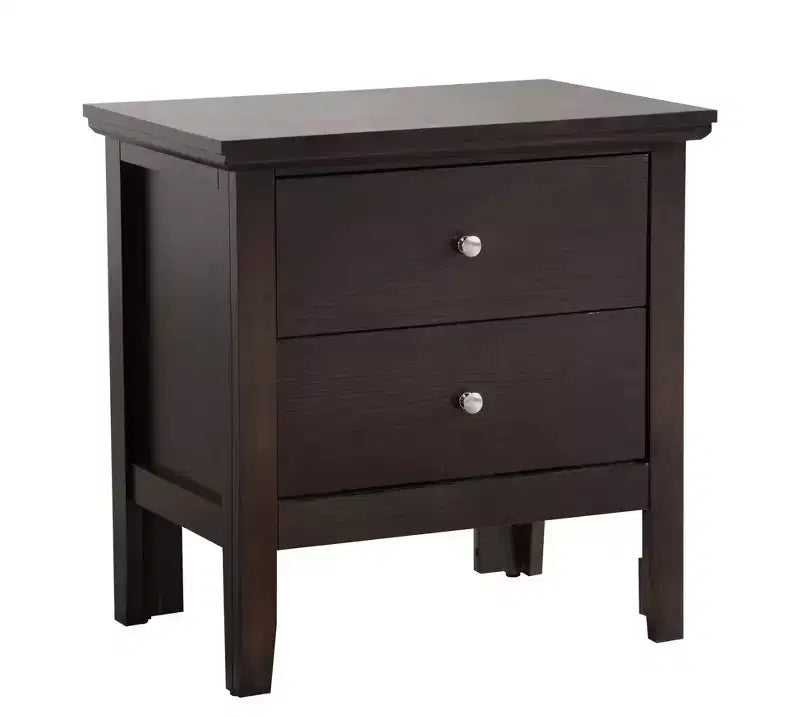 Comodino Primo a 2 cassetti Passion Furniture (61 cm A x 48 cm L x 39 cm P)