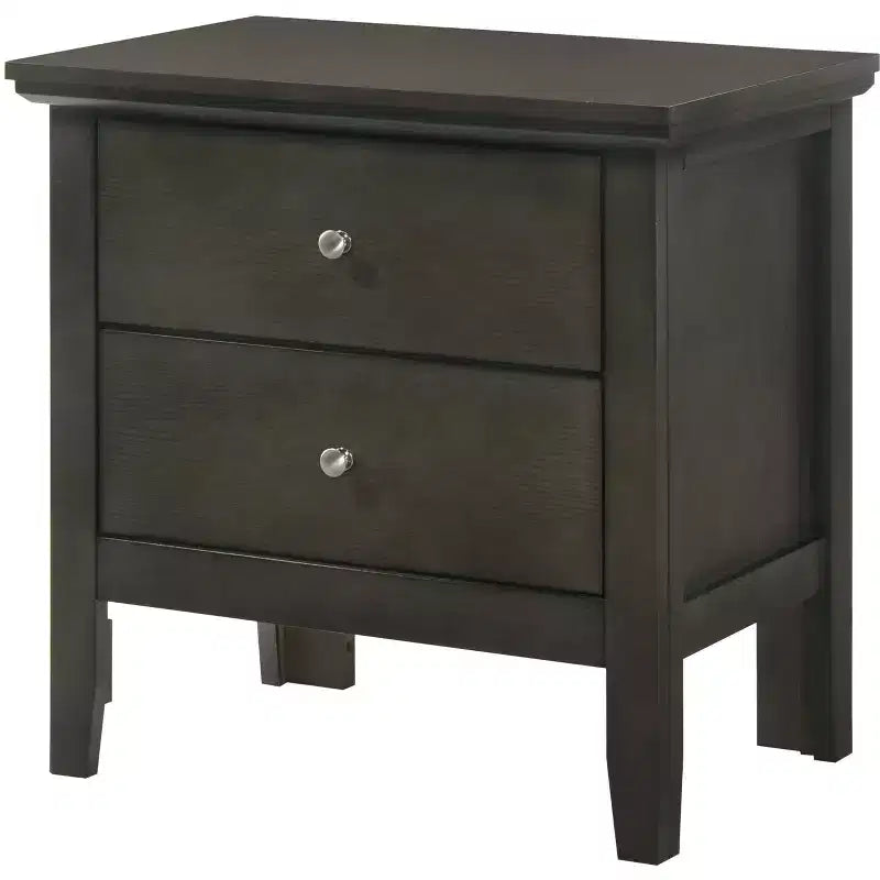 Comodino Primo a 2 cassetti Passion Furniture (61 cm A x 48 cm L x 39 cm P)