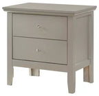 Comodino Primo a 2 cassetti Passion Furniture (61 cm A x 48 cm L x 39 cm P)