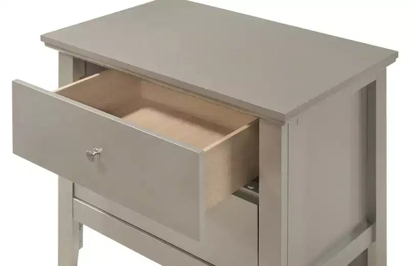 Comodino Primo a 2 cassetti Passion Furniture (61 cm A x 48 cm L x 39 cm P)