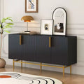 Modern Sideboard, Buffet Cabinet with Metal handles & Legs-ModernLuxe