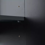 Madia moderna, Credenza con maniglie e gambe in metallo-ModernLuxe