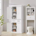 Yaheetech Armadio dispensa da cucina alto 184 cm con ripiani regolabili per cucina e sala da pranzo