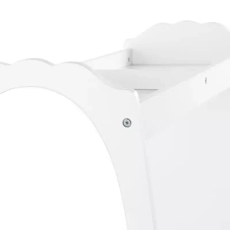 Guidecraft Kids' Dress Up Storage - Bianco: Armadio per Travestimenti, Guardaroba per Costumi e Organizzatore di Vestiti con Specchio e Appendiabiti
