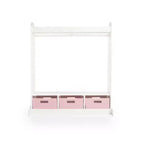 Guidecraft Kids' Dress Up Storage - Bianco: Armadio per Travestimenti, Guardaroba per Costumi e Organizzatore di Vestiti con Specchio e Appendiabiti