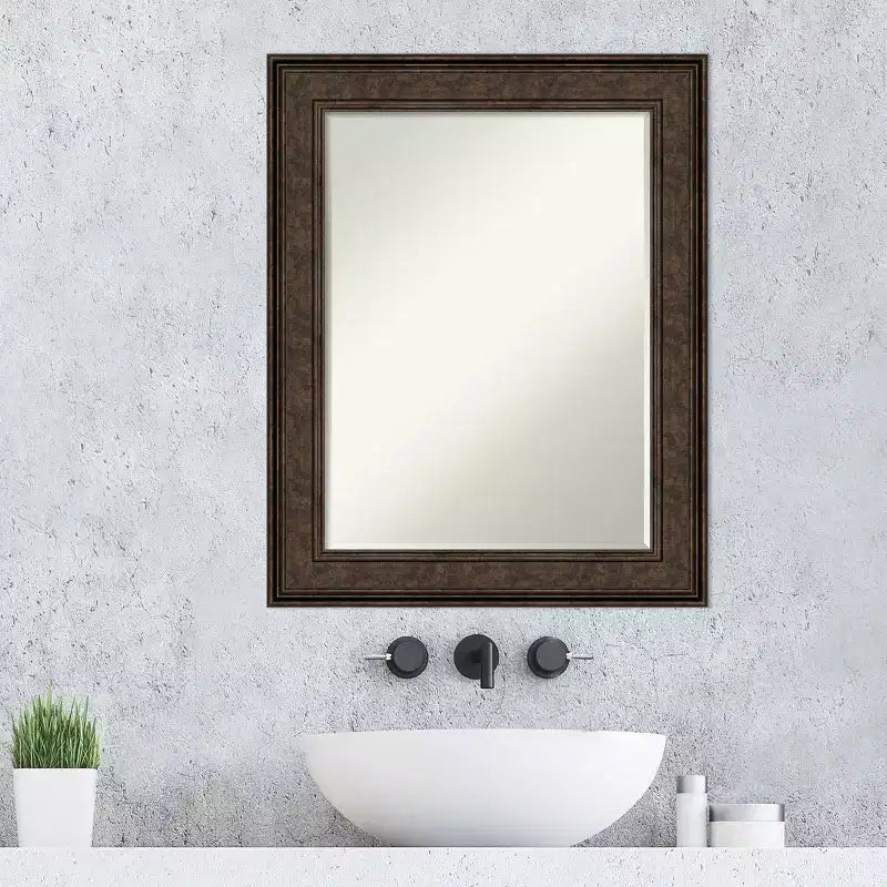 Specchio da parete Amanti Art Ridge Petite Bevel per bagno