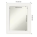 Specchio da parete Amanti Art Ridge Petite Bevel per bagno