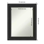 Specchio da parete Amanti Art Ridge Petite Bevel per bagno