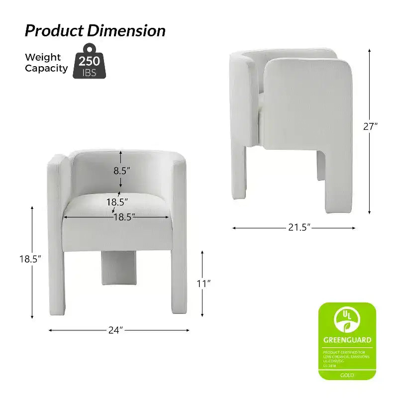 Sedia da Pranzo Moderna Elias con Design a Tre Gambe per Sale da Pranzo, Uffici, Salotti e Camere da Letto | ART OF LIVING DESIGNS
