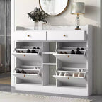 Scarpiera moderna multifunzionale con 4 cassetti a ribalta - ModernLuxe