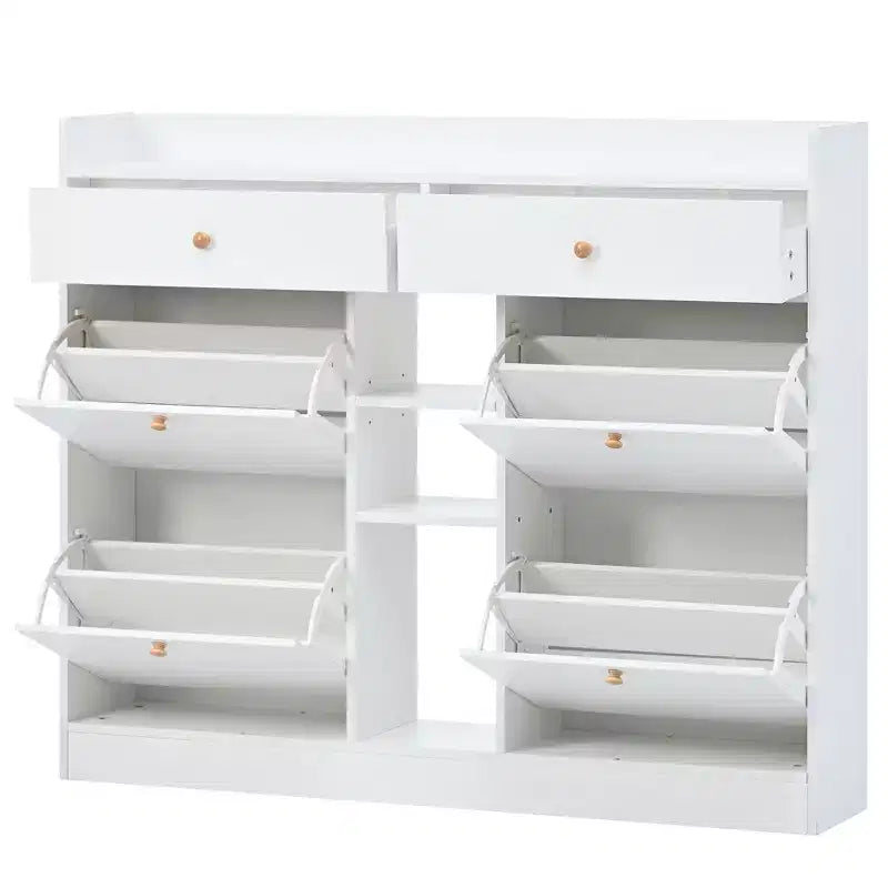 Scarpiera moderna multifunzionale con 4 cassetti a ribalta - ModernLuxe