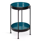 Kate and Laurel Nira Two-Tiered Metal Side Table