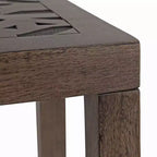 Tavolino rettangolare in legno Kate and Laurel Elyria, 20x14x26, grigio inciso