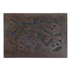 Tavolino rettangolare in legno Kate and Laurel Elyria, 20x14x26, grigio inciso