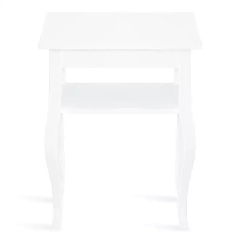 Kate and Laurel Lillian Tavolino Rettangolare in MDF, 18x12x24, Bianco