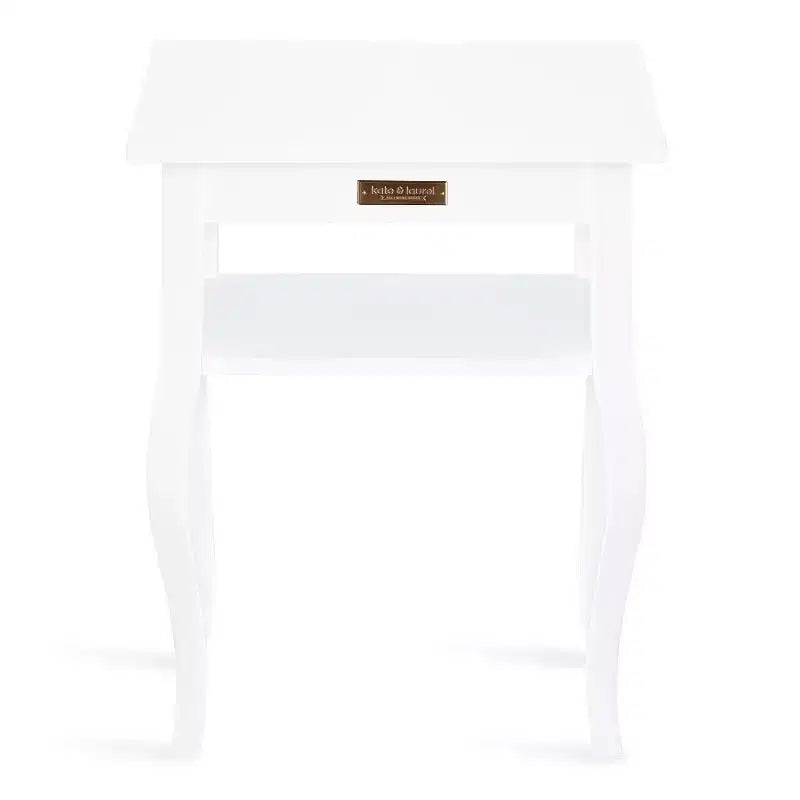 Kate and Laurel Lillian Tavolino Rettangolare in MDF, 18x12x24, Bianco