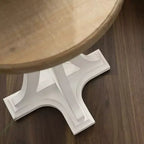 Tavolino rotondo in legno Kate and Laurel Linsley, diametro 16, marrone rustico