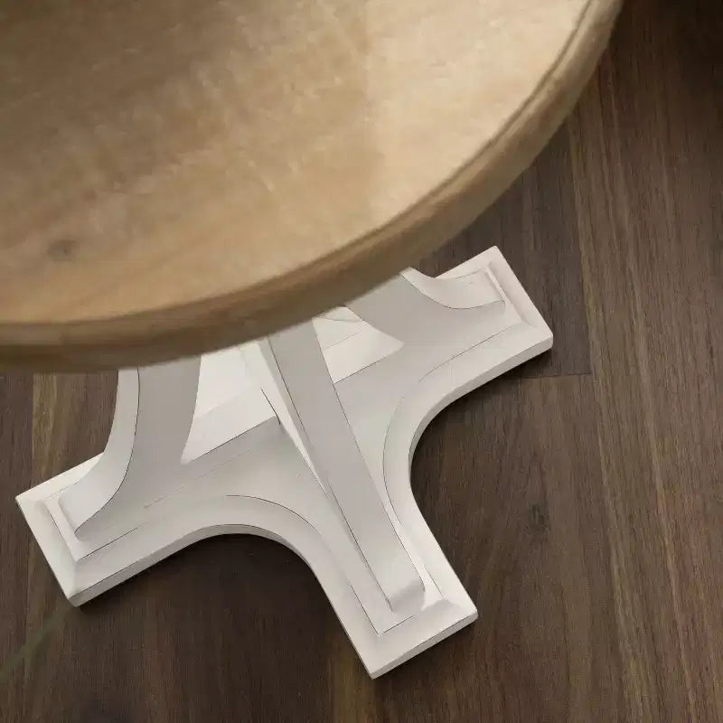 Tavolino rotondo in legno Kate and Laurel Linsley, diametro 16, marrone rustico