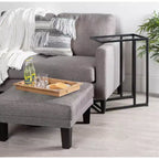 Tavolino a C in legno e metallo Kate and Laurel Lockridge