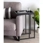 Tavolino a C in legno e metallo Kate and Laurel Lockridge