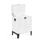 Tavolino rettangolare in legno Kate and Laurel Cates, 21x27x15, bianco