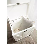 Tavolino rettangolare in legno Kate and Laurel Cates, 21x27x15, bianco