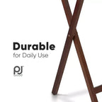 Tavolino da letto portatile pieghevole PJ Wood, colore rovere miele (confezione da 8)