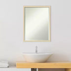 Specchio da parete per bagno Amanti Art Svelte Petite Bevel in legno