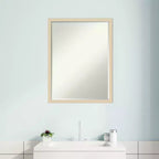 Specchio da parete per bagno Amanti Art Svelte Petite Bevel in legno