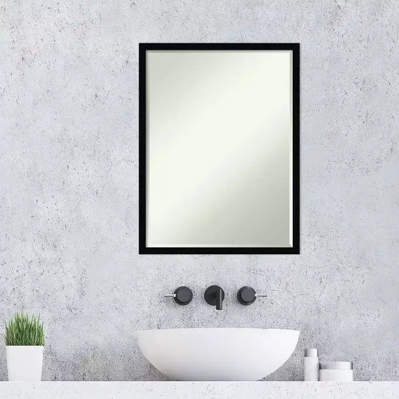 Specchio da parete per bagno Amanti Art Svelte Petite Bevel in legno