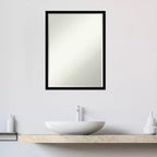 Specchio da parete per bagno Amanti Art Svelte Petite Bevel in legno