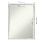 Specchio da parete per bagno Amanti Art Svelte Petite Bevel in legno
