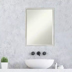 Specchio da parete per bagno Amanti Art Svelte Petite Bevel in legno
