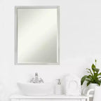 Specchio da parete per bagno Amanti Art Svelte Petite Bevel in legno