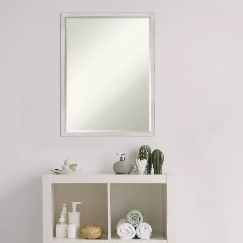 Specchio da parete per bagno Amanti Art Svelte Petite Bevel in legno
