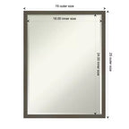 Specchio da parete per bagno Amanti Art Svelte Petite Bevel in legno