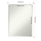 Specchio da parete per bagno Amanti Art Svelte Petite Bevel in legno